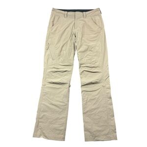 The North Face Pants Women 8 Regular Tan Nylon Outdoors Hiking Drawstring